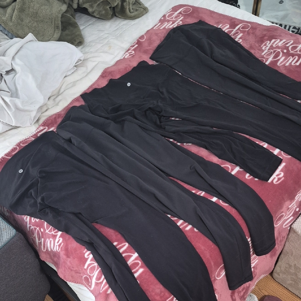 Lululemon Leggings Size 10 (Set Of 4) UGC, Mix-Align, Wunder Train, 1 W/pockets.